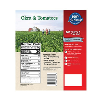 Pictsweet Farms Okra & Tomatoes All Natural - 16 Oz - Image 5