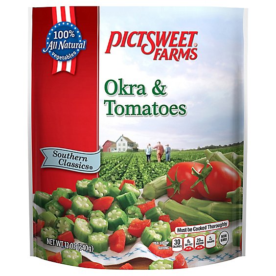 Pictsweet Farms Okra & Tomatoes All Natural - 16 Oz