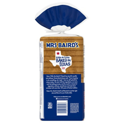 Mrs Baird's Small White Bread - 16 Oz - Image 5