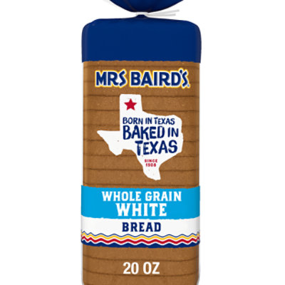 Mrs Baird's Made With Whole Grain White Bread - 20 Oz