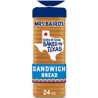 Mrs. Baird's Sandwich White Bread - 24 Oz - Image 1