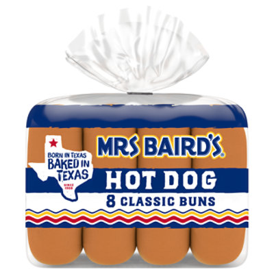 Mrs Baird's Classic Hot Dog Buns - 12 Oz - Image 1