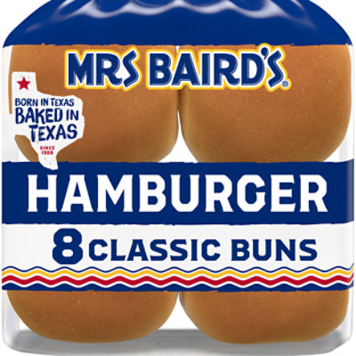 Mrs Baird's Hamburger Buns - 12 Oz - Image 1