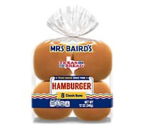 Mrs Bairds Hamburger Buns Classic 8 Count - 12 Oz