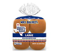 Mrs Bairds Hamburger Buns Large White 8 Count - 18.25 Oz
