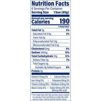 Mrs Baird's Large Seeded Hamburger Buns - 18.25 Oz - Image 3