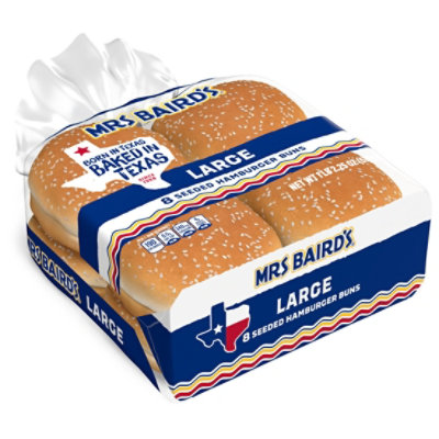 Mrs Baird's Large Seeded Hamburger Buns - 18.25 Oz - Image 4