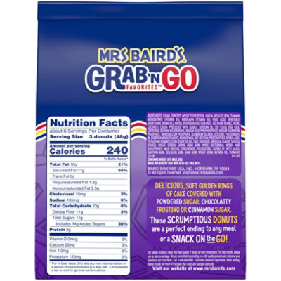 Mrs Baird's Grab N Go Favorites Frosted Donuts - 10.5 Oz - Image 5
