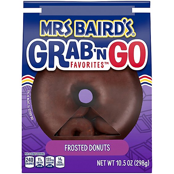 Mrs Baird's Grab N Go Favorites Frosted Donuts - 10.5 Oz