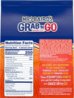 Mrs Baird's Grab N Go Favorites Cinnamon Sugar Donuts - 10 Oz - Image 6