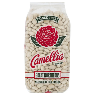 Camellia Beans White Large Great Northerns - 1 Lb - Image 2