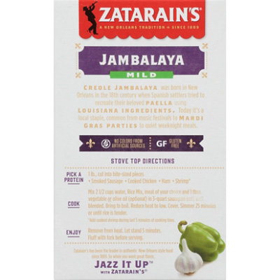 Zatarain's Mild Jambalaya Mix - 8 Oz - Image 2