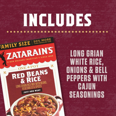 Zatarain's Family Size Red Beans & Rice - 12 Oz - Image 2