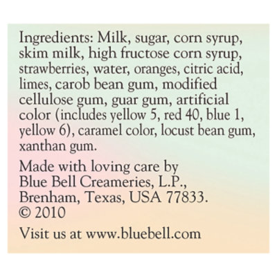 Blue Bell Supreme Sherbert - Quart - Image 6