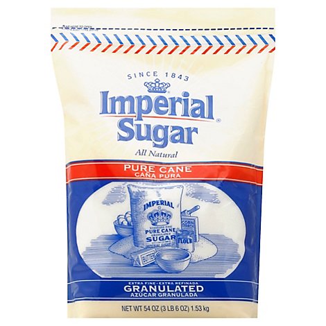 Imperial Pure Cane Sugar In A Resealable Pouch - 54 Oz