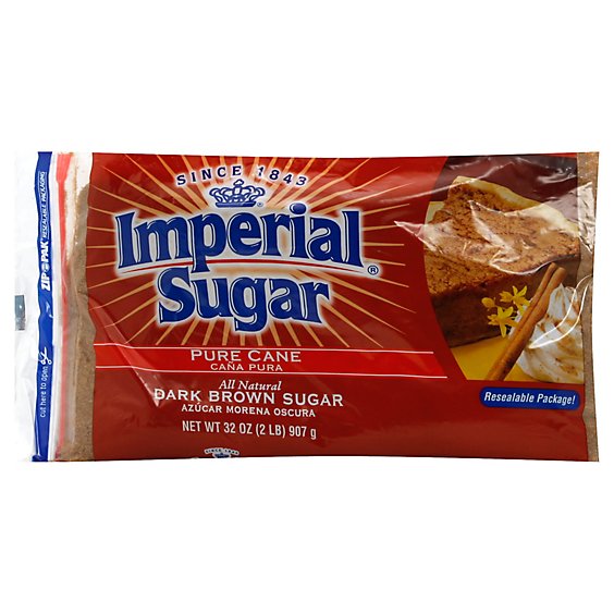 Imperial Sugar Pure Cane Dark Brown - 32 Oz