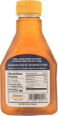 Burlesons Honey Pure Clover - 24 Oz - Image 5