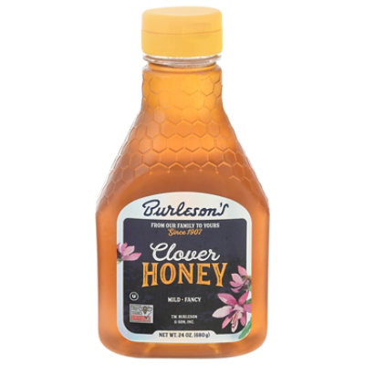 Burlesons Honey Pure Clover - 24 Oz - Image 1