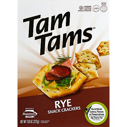 Tam Tams Rye Snack Crackers - 9.6 Oz - Image 2