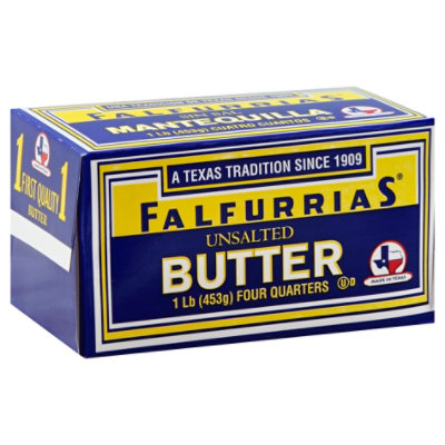 Falfurrias Unsalted Butter Stick - 16 Oz - Image 1