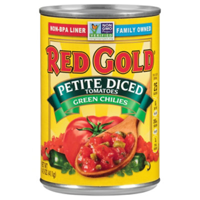 Red Gold Tomatoes Petite Diced Green Chilies - 14.5 Oz - Image 3