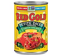 Red Gold Tomatoes Petite Diced Green Chilies - 14.5 Oz