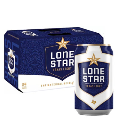 Lone Star Texas Light Beer In Can - 24-12 Oz - Randalls