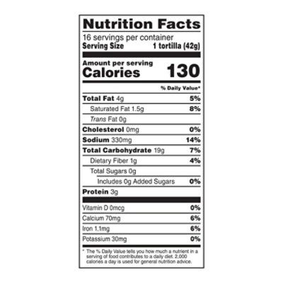 Mission Soft & Fluffy Homestyle Flour Tortillas Fajita Size - 16 Count - Image 3