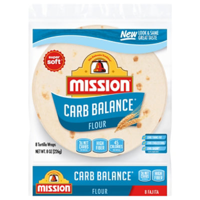 Mission Carb Balance Tortillas Flour Fajita Small Bag 8 Count - 8 Oz - Image 3