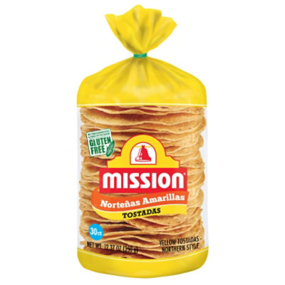 Mission Tostadas Norteñas Amarillas - 30 Count - Image 1