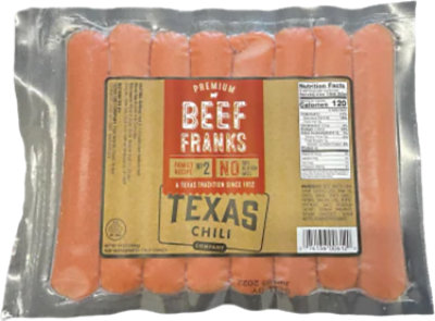 Texas Chilli Premium Beef Franks - 14 Oz - Image 1