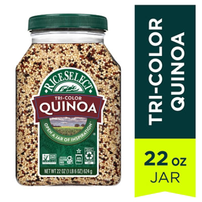 RiceSelect TriColor Quinoa In Jar - 22 Oz