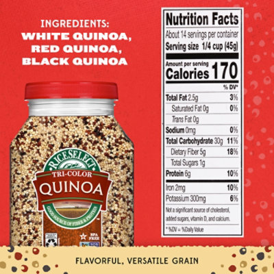 RiceSelect TriColor Quinoa In Jar - 22 Oz - Image 4