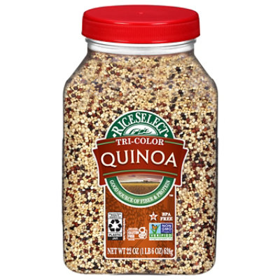 RiceSelect Quinoa Gluten Free Tricolor Jar - 22 Oz