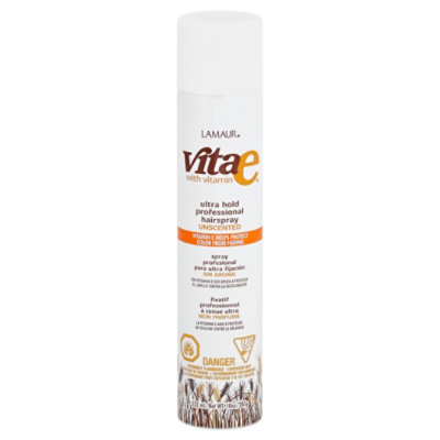 Lamaur Vita-e Ultra Hold Pro Hair Spray Unscented 55 VOC -3 pack