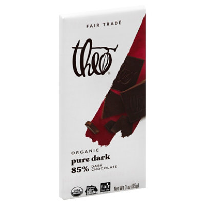 Theo Chocolate Bar Dark Chocolate 85% - 3.0 Oz - Image 1