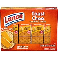 Lance Toast Chee Crackers Sandwich Cheese - 8 Count - Image 2