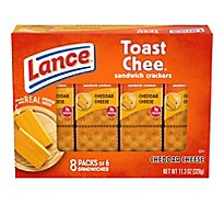Lance Toast Chee Crackers Sandwich Cheese - 8 Count