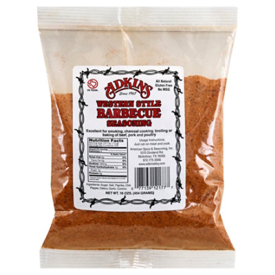 Adkins Seasoning Western Style Barbecue - 16 Oz - Image 1