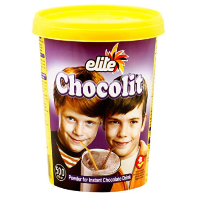 Elite Chokolit Powder Parve - 17.6 Oz - Image 1