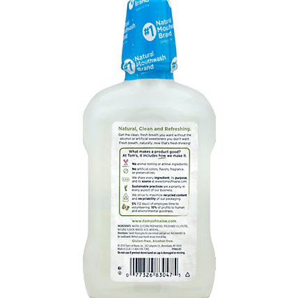 Toms Of Maine Mouthwash Cleansing Spearmint Alcohol-Free - 16 Fl. Oz. - Image 3