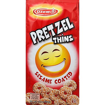 Osem Pretzel Thins Sesame Coated - 12.35 Oz - Image 2