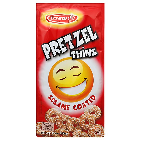 Osem Pretzel Thins Sesame Coated - 12.35 Oz
