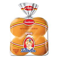 Sunbeam Jumbo Hamburger Buns Enriched White Bread Burger Buns - 8 Count - Image 1
