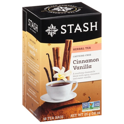 Stash Tea Herbal Caffeine Free Cinnamon Vanilla - 18 Count