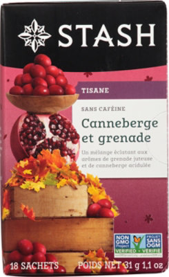 Stash Tea Herbal Caffeine Free Cranberry Pomegranate - 18 Count - Image 4