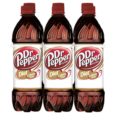 Dr Pepper Soda, .5 L bottles, 6 pack