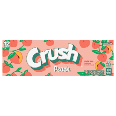 Crush Peach Soda Cans - 12-12 Fl. Oz. - Image 1