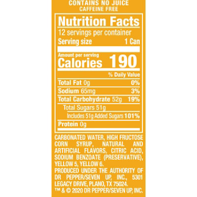Crush Pineapple Soda In cans -12-12 Fl. Oz. - Image 2