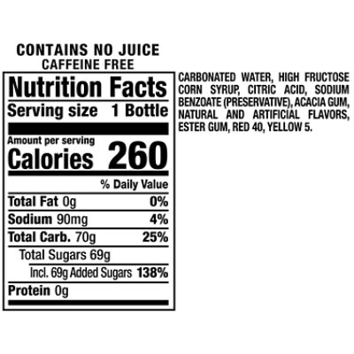 Crush Peach Soda Bottles - 6-16.9 Fl. Oz. - Image 3